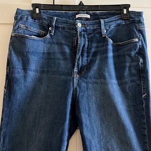 Good American High Rise Skinny Jeans - Dark Blue 18